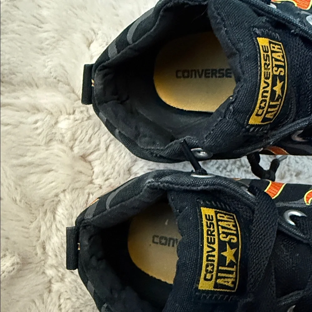 Converse Kids Sneakers with Flame Design 4